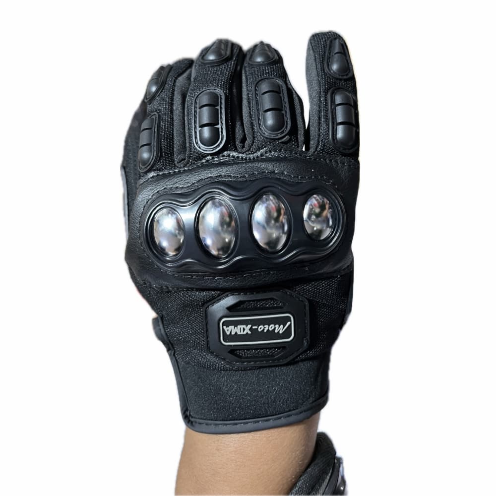 GUANTES DE MOTO PARA HOMBRE PROTECCIONES ACERO TALLA XL
