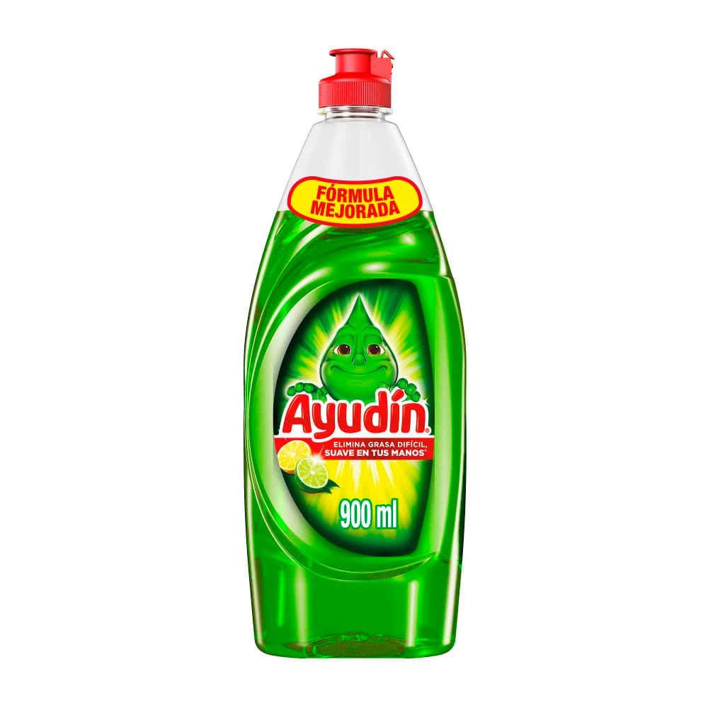 Lavavajillas Líquido Ayudín Lima y Limón 900ml