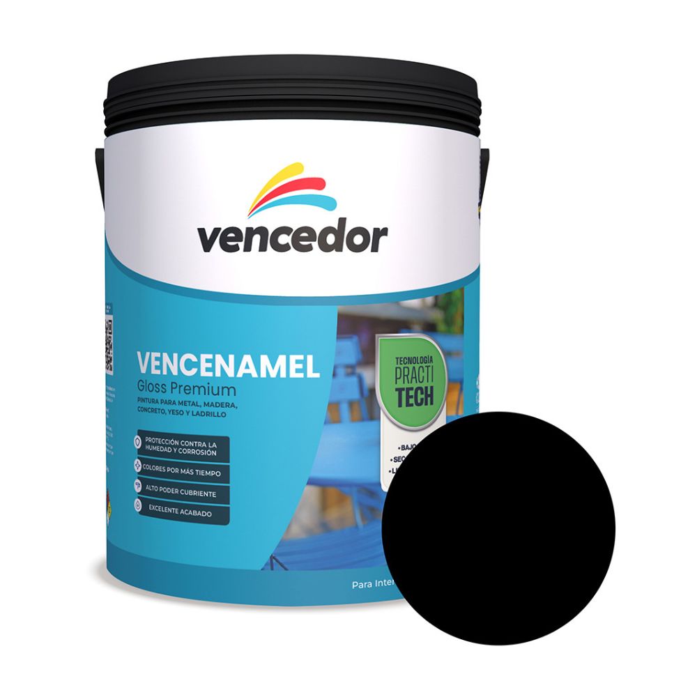 Gloss Vencedor Practitech Negro Mate 3.6L
