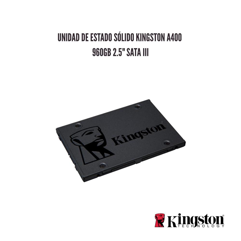 UNIDAD DE ESTADO SOLIDO KINGSTON A400 960GB 2.5 SATA
