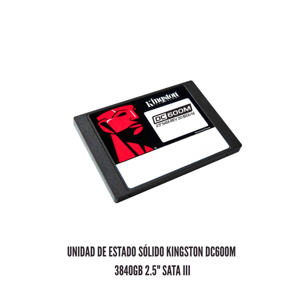 UNIDAD DE ESTADO SOLIDO KINGSTON DC600M 3840GB 2.5 SATA III
