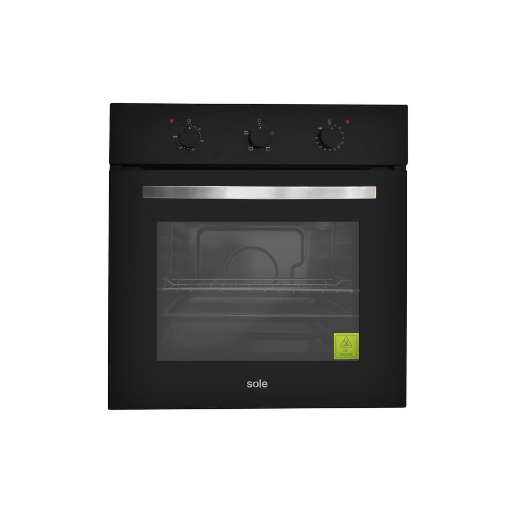 Horno Eléctrico Empotrable 68l Vidrio Templado Sole
