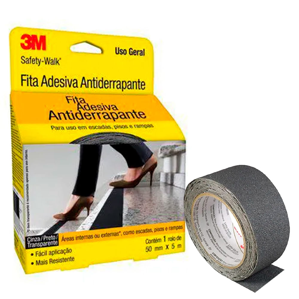 Cinta Antideslizante Gris 3M 50 mm x 5 m