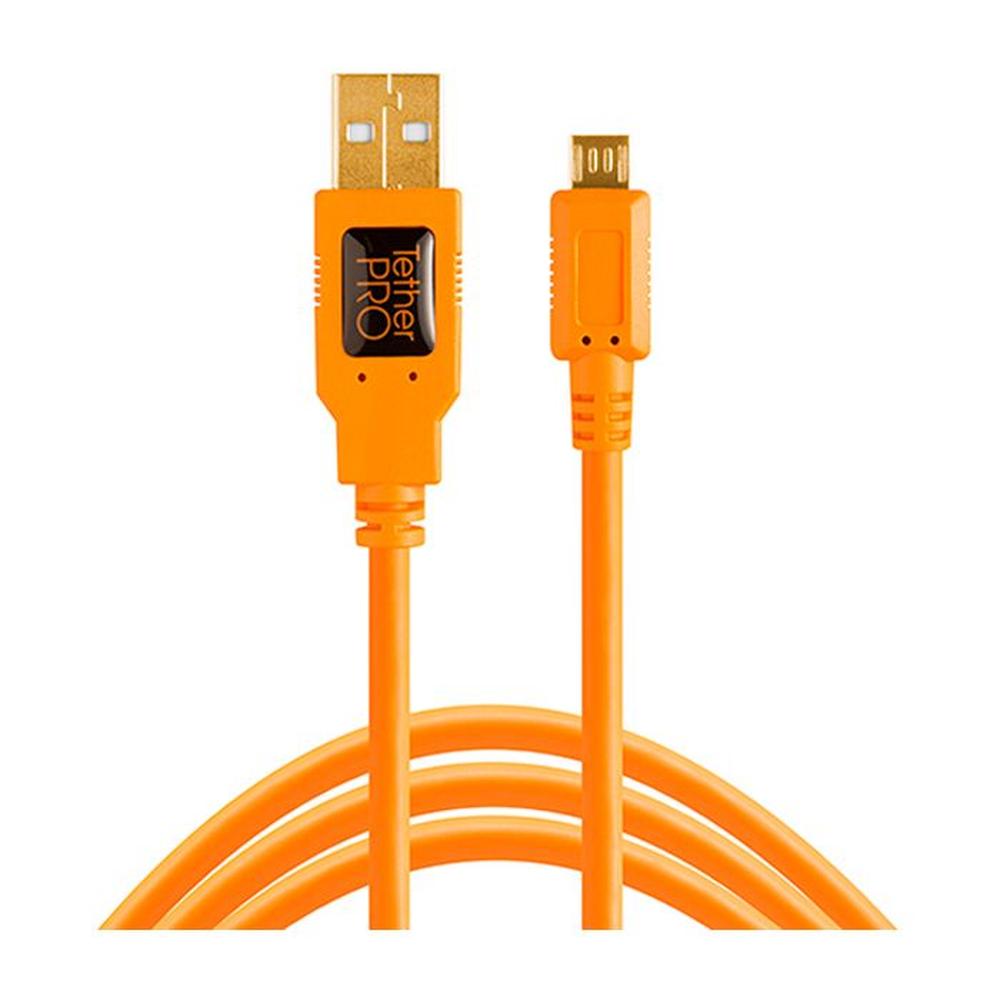 Cable Tether Tools CU5430ORG - USB 2.0 To Micro-B 5-Pin