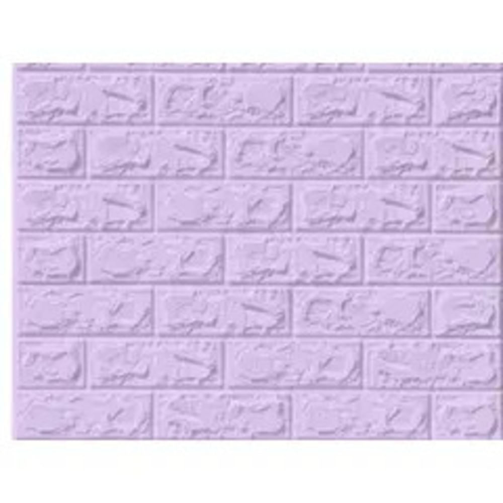 PAPEL TAPIZ LADRILLO LILA X 10 UNIDADES