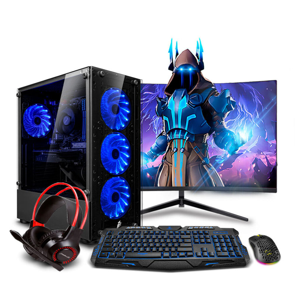 COMPUTADORA GAMER HAKU BLUE RYZEN 5 8500G 8GB DDR5 500GB 24va MI PC LISTA MIPCLISTA