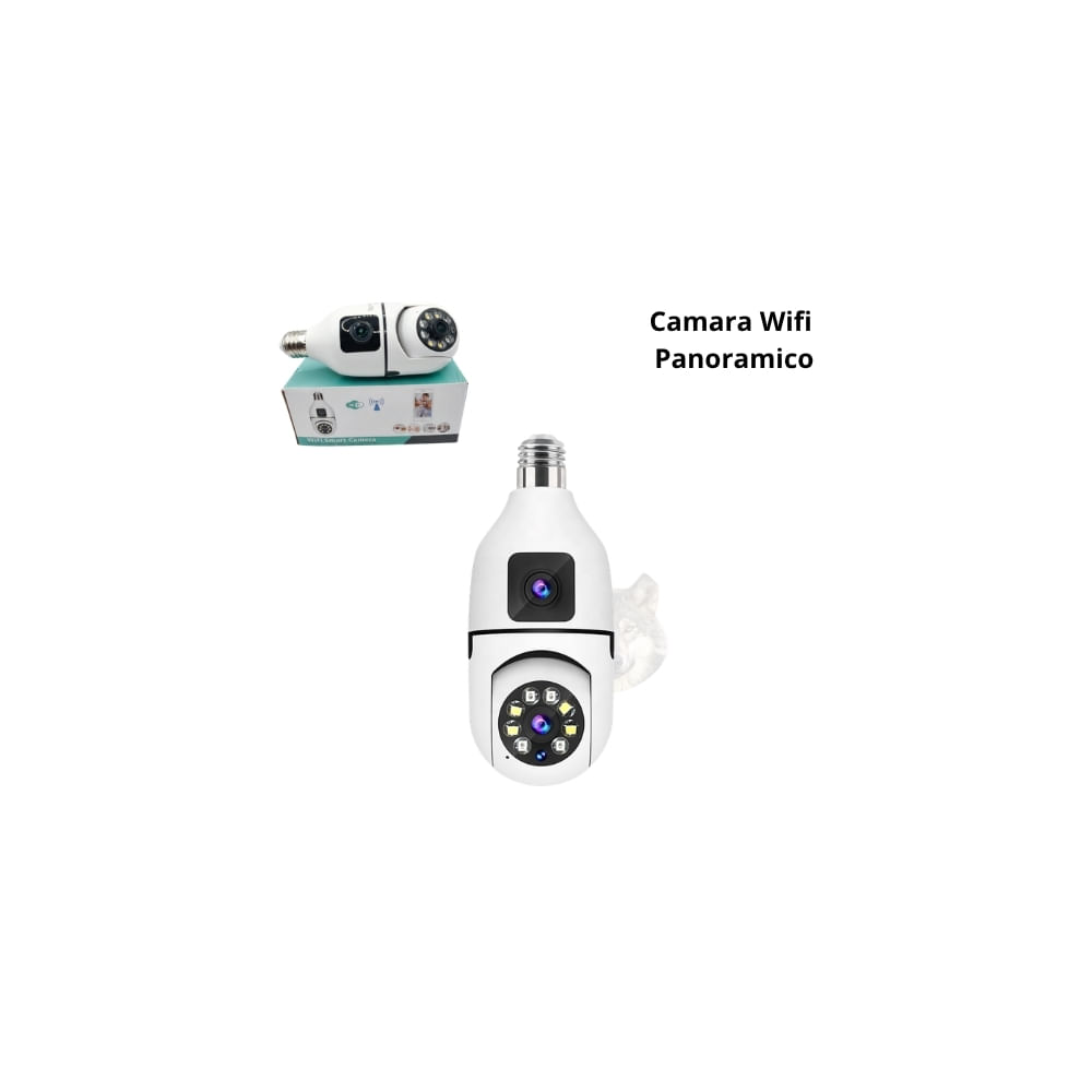 Cámara WiFi Panorámica tipo foco
