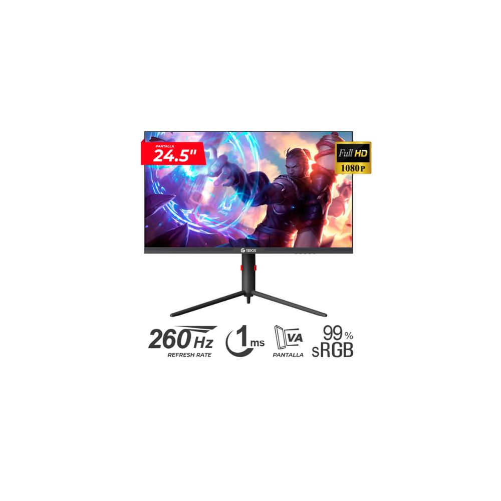 MONITOR GAMING TEROS TE-2472G 24.5 FHD VA 260HZ 1MS  FreeSync ERGONÓMICO