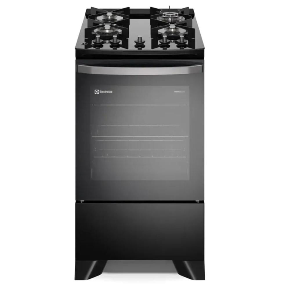 Cocina Gas Electrolux FE4GP4H Cuatro Hornillas Negro