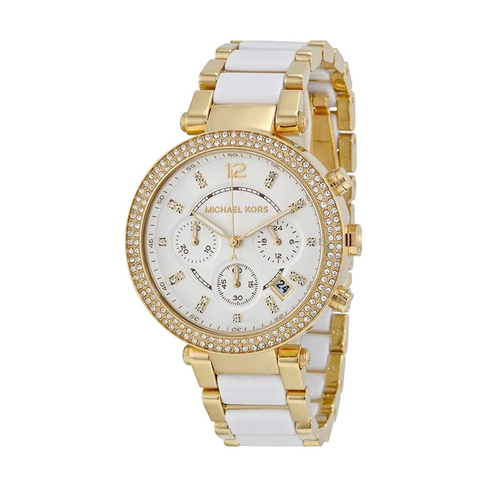 Reloj Michael Kors Mk6119 Gold and White Genuino para Dama