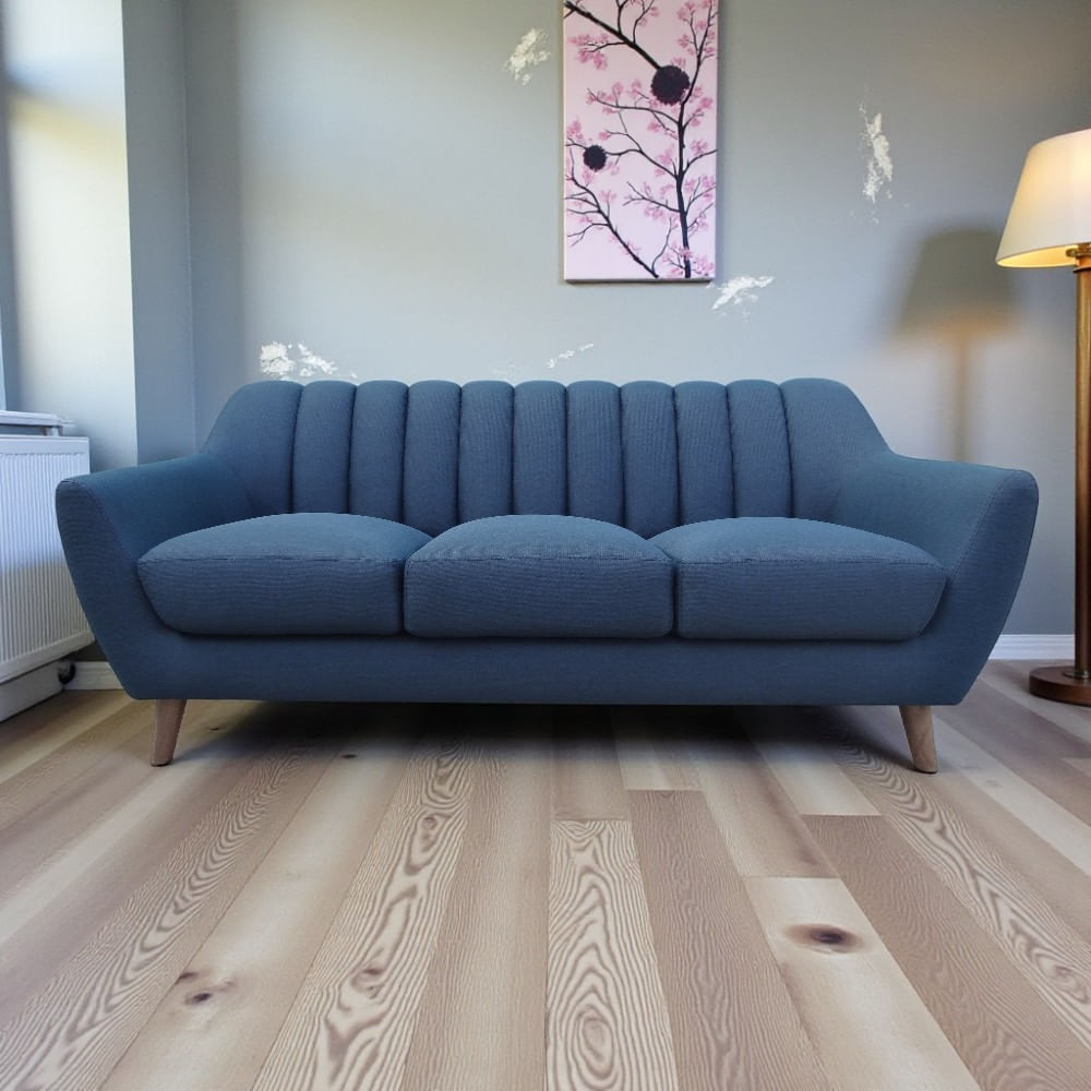 SOFA LINEA UNO VALERIA  3 CUERPOS AZUL