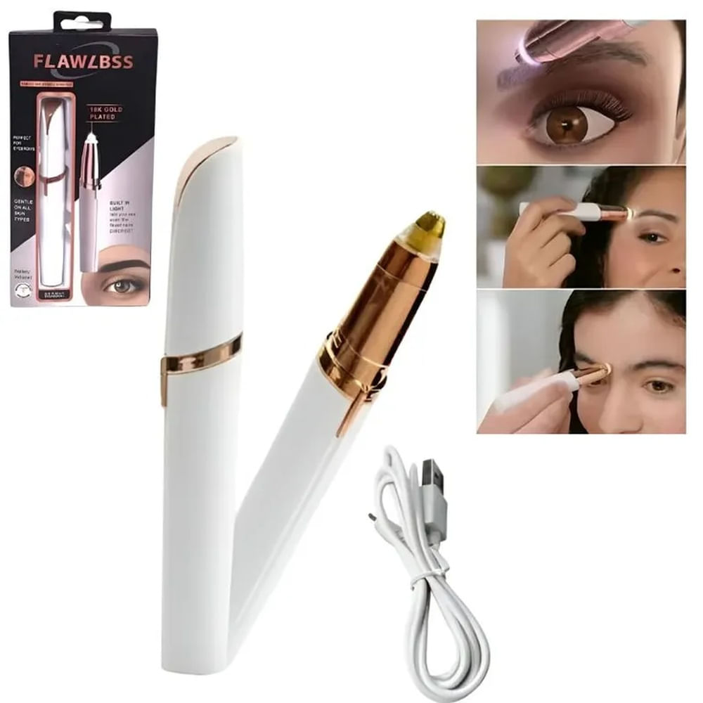 Depilador de cejas recargable