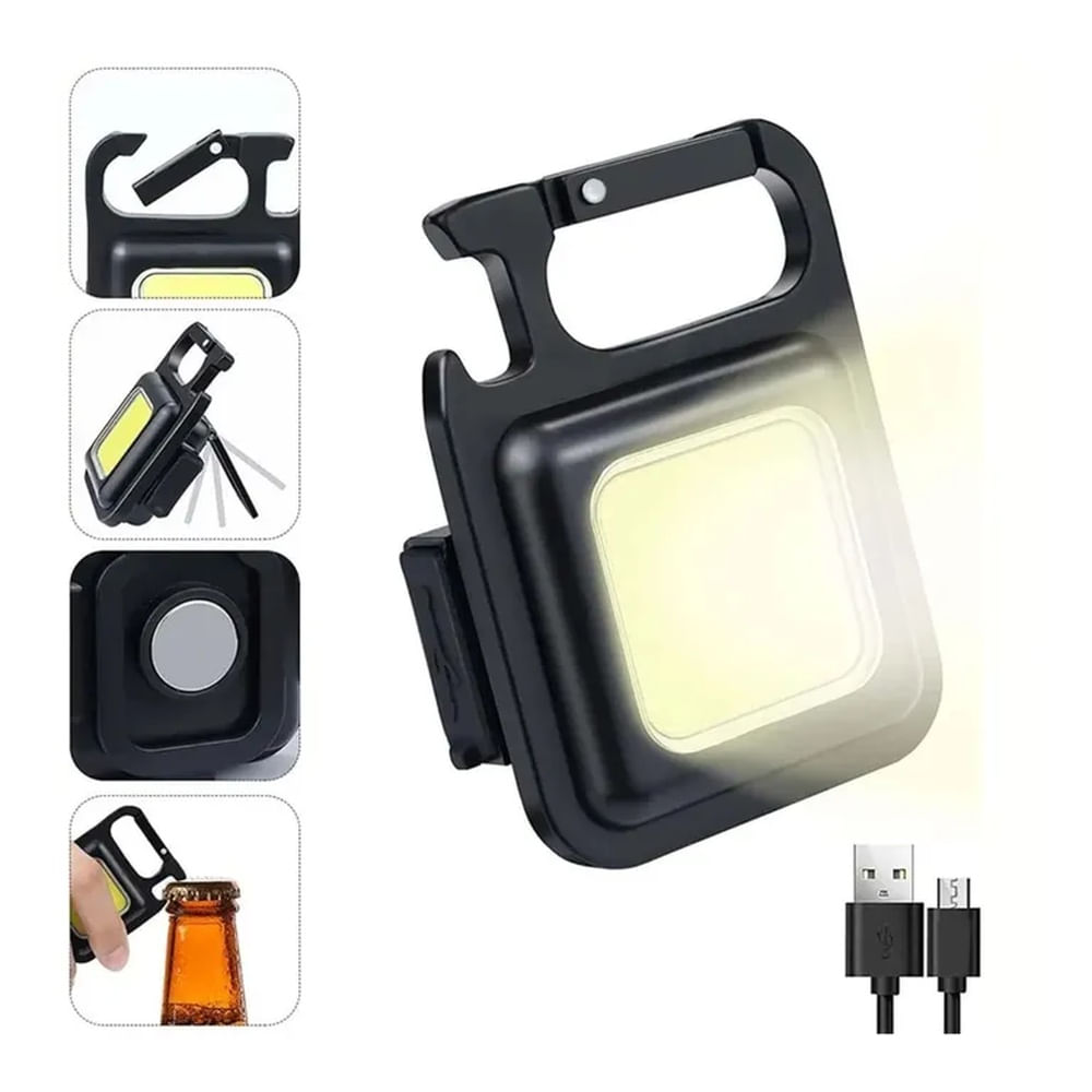 MINI LINTERNA LUZ LED MODELO LLAVERO RECARGABLE