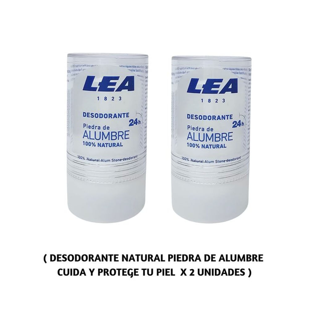 Desodorante Piedra de Alumbre 100% por ciento Natural x 2uni