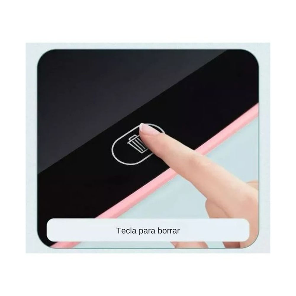 Pizarra Mágica LCD Escribe Dibuja y Borra fácilmente Rosado