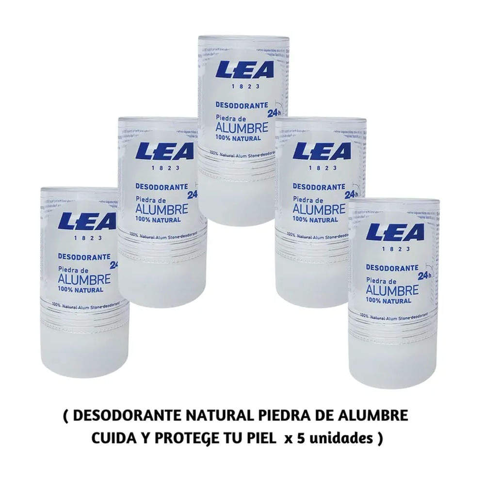 Desodorante Piedra de Alumbre 100% por ciento Natural x 5uni