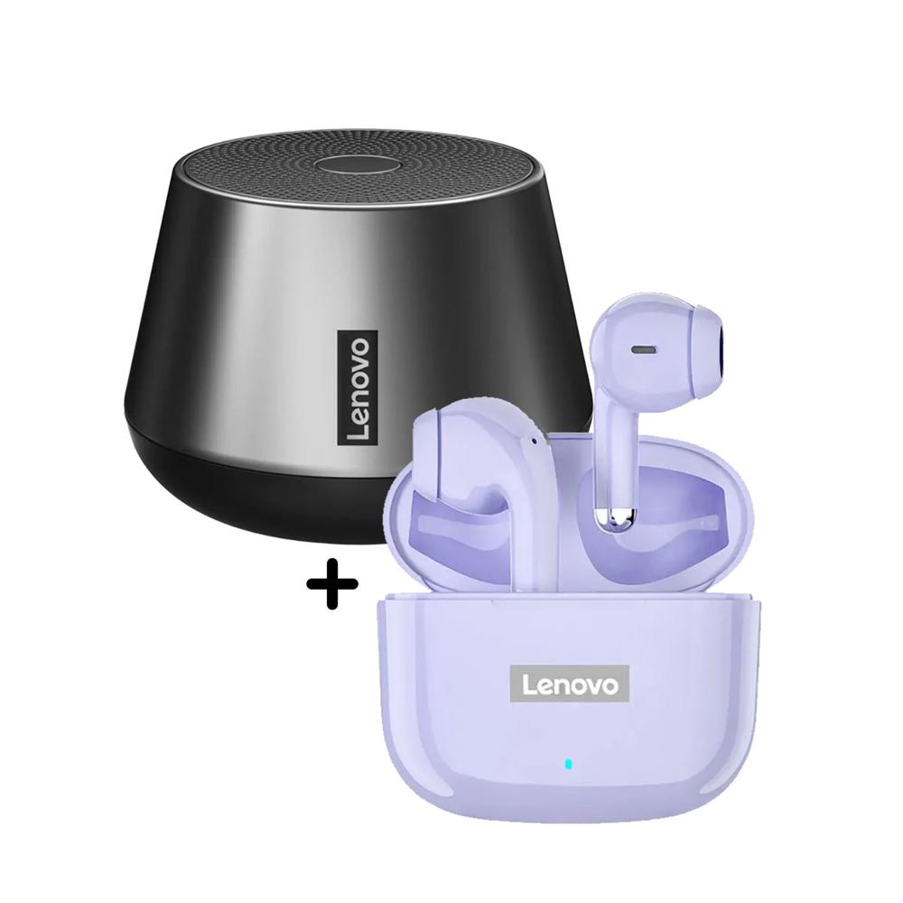 Combo Parlante K3 Pro + Audífono LP40 Pro Purpura