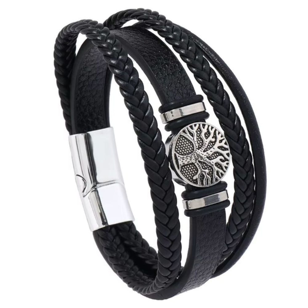 Pulsera de Cuero Trenzado para unisex MANDIOLA