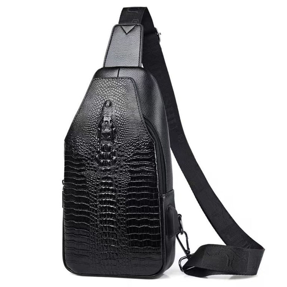 Morral de lujo cuero PU DISEÑO piel de cocodrillo