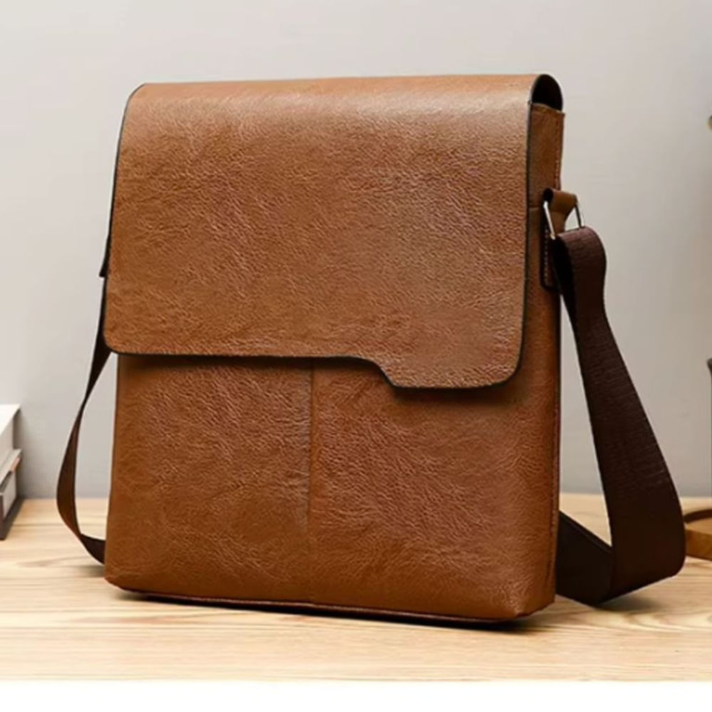 Bolso Small para hombre cuero PU Elegante-