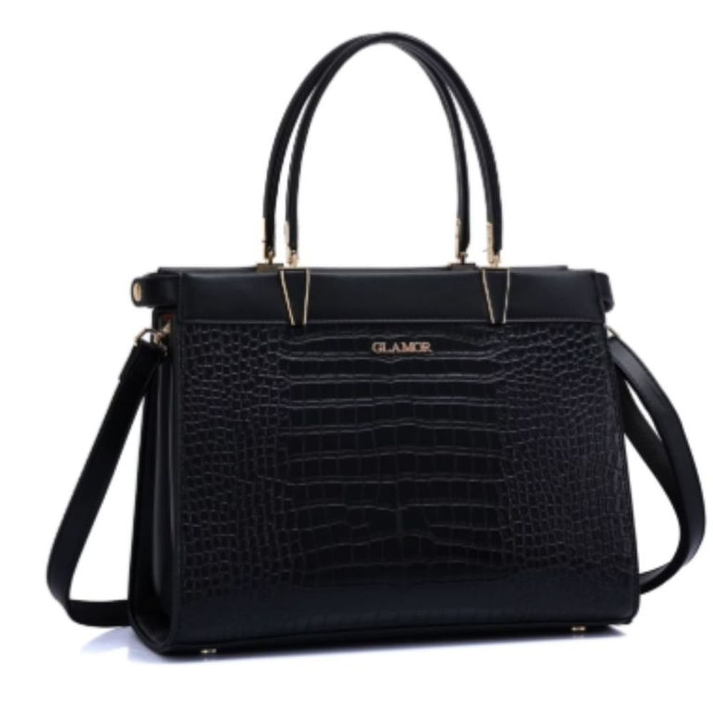 Cartera GLAMOUR diseño elegante ejecutivo Piel de cocodrilo