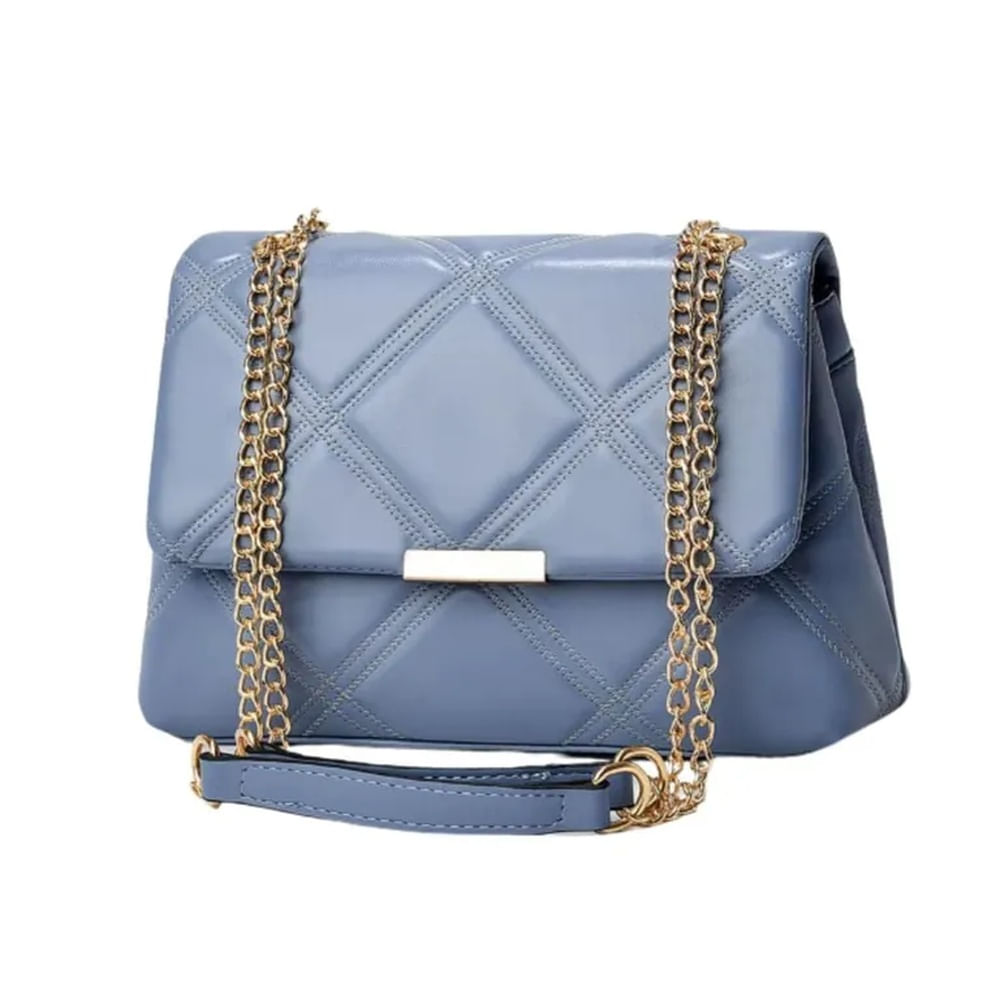 Bolso de cadena para mujer Retro Cuero Relieve Acolchonado Suave