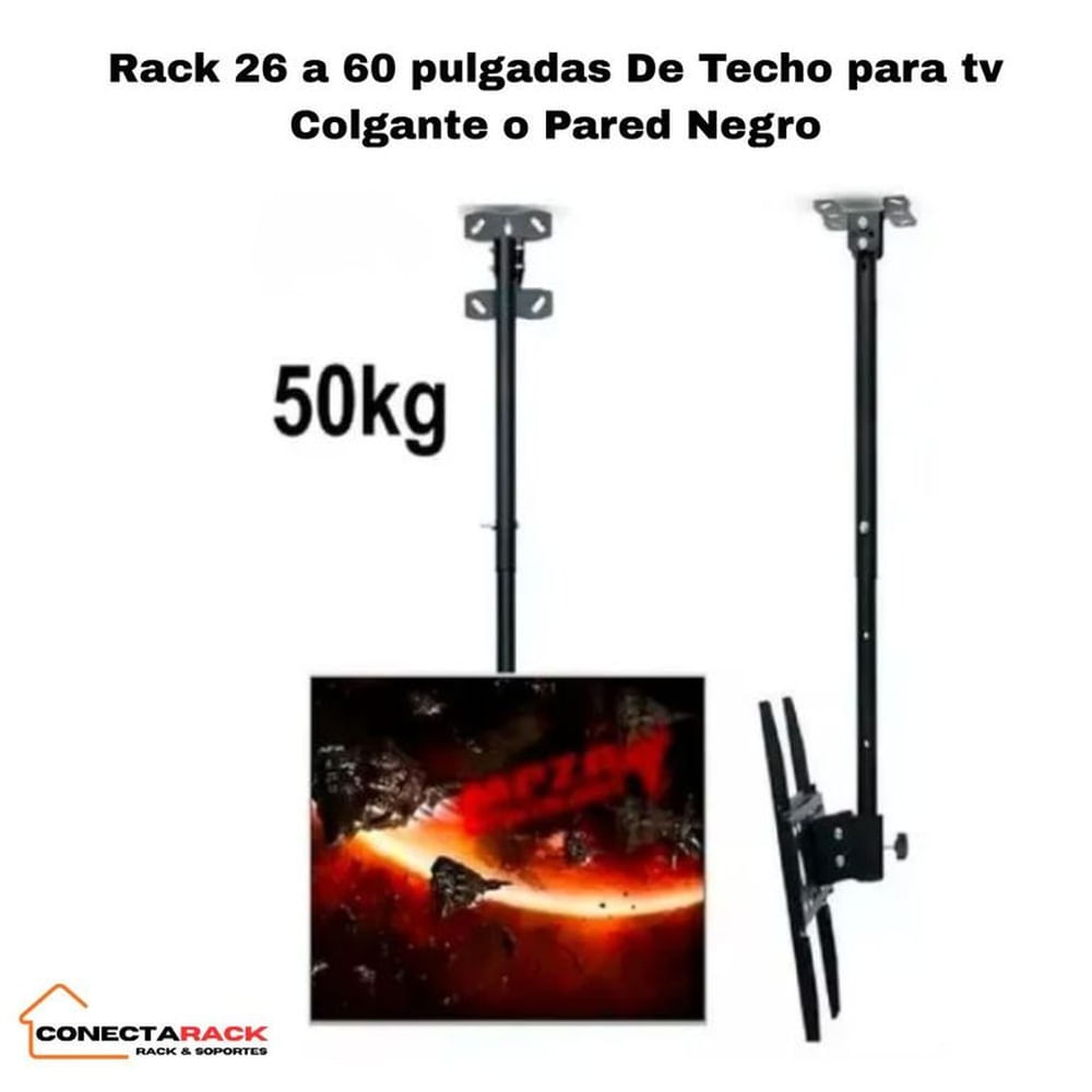 Rack De Techo para tv Colgante o Pared de 26 a 60"" pulgadas IMPORTADO Negro