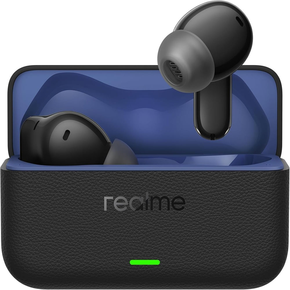 Realme Buds T500 Pro ANC Batería de 56 h, Traducción AI, Controles táctiles,IP55, Negro