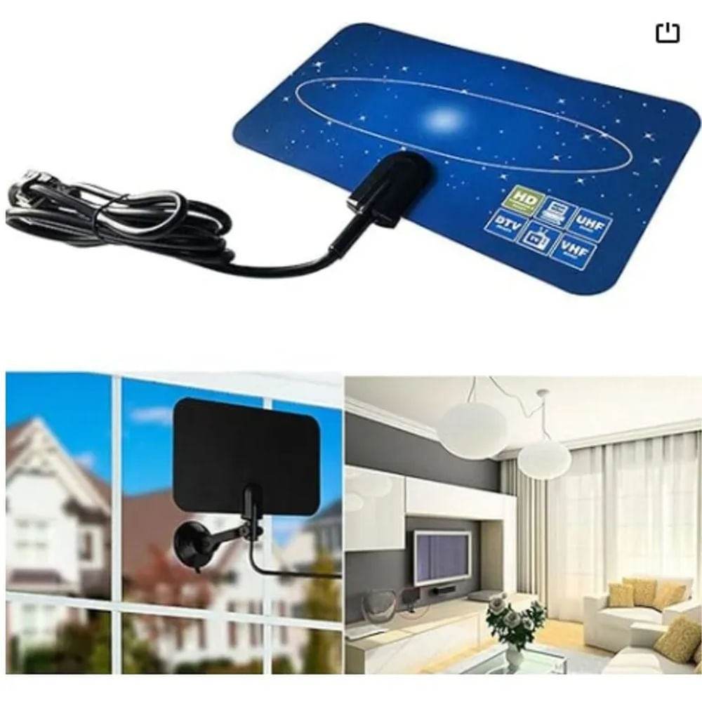 Antena de TV Digital Ultradelgada, Interfaz USB para Viajes.