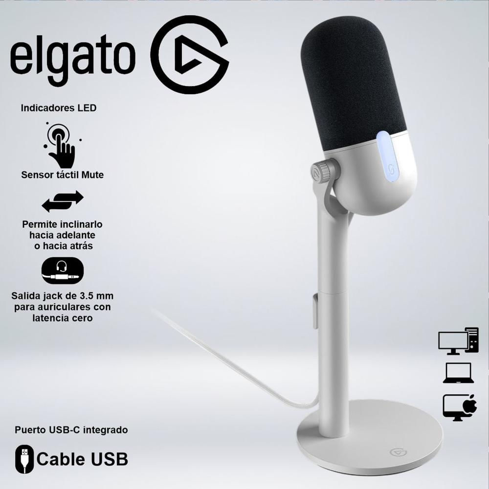MICROFONO PROFESIONAL ELGATO - WAVE NEO USB BLANCO