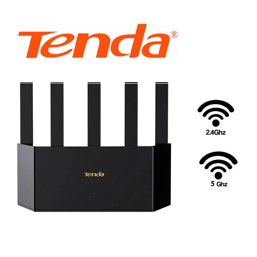 ROUTER INALAMBRICO TENDA BE3600 TE3L WI-FI 7 DUAL BAND NEGRO
