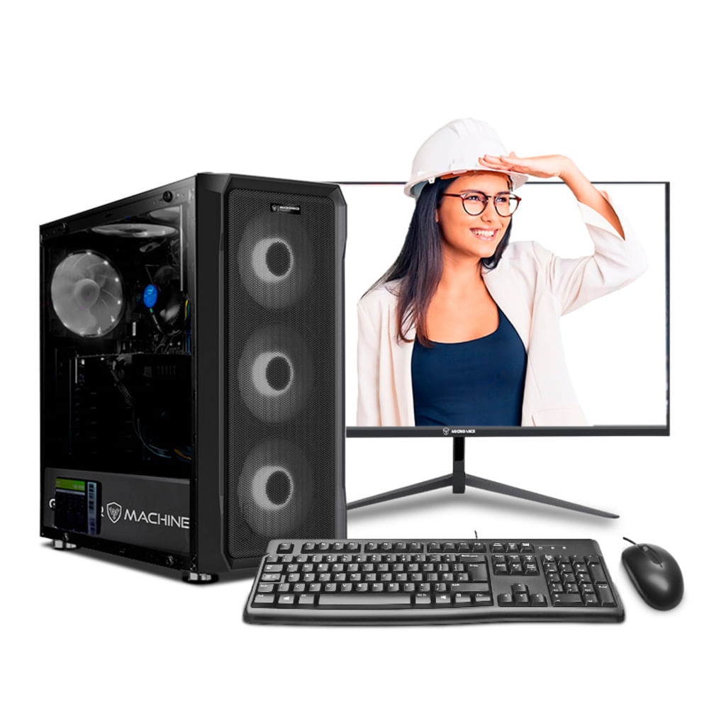 COMPUTADORA INTEL CORE I5 10400F 8GB 500GB 24 IPS RTX3050 6GB PC INGENIERÍA MI PC LISTA MIPCLISTA