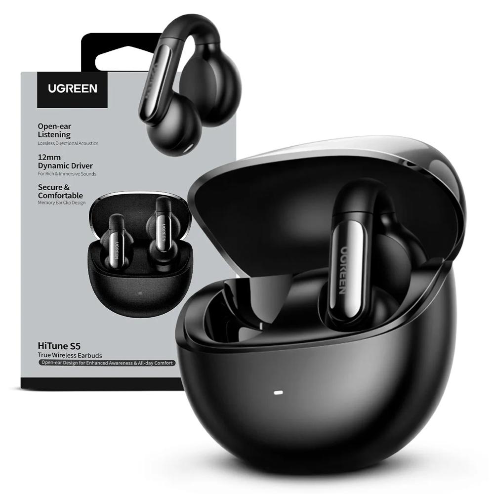 Audifonos Ugreen Hitune S5 Open Ear Clip Confort WS210 -  Negro