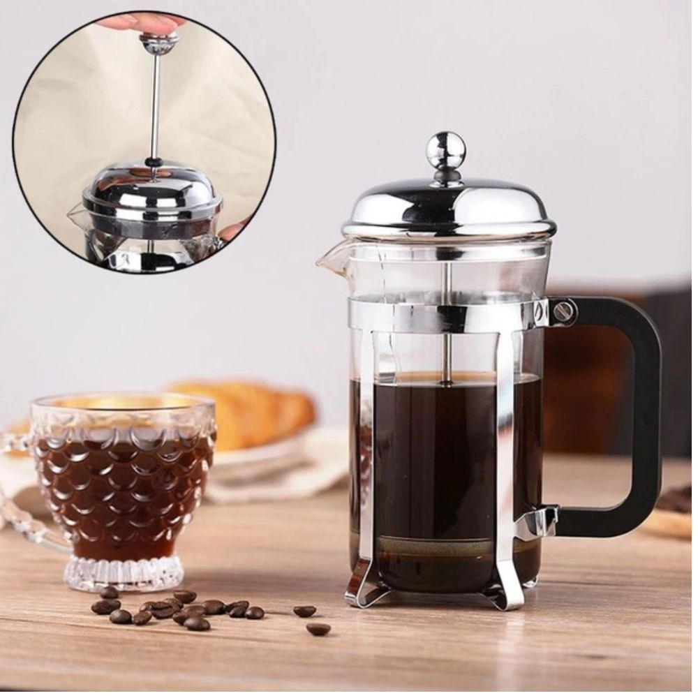 Cafetera plateada 350 ml