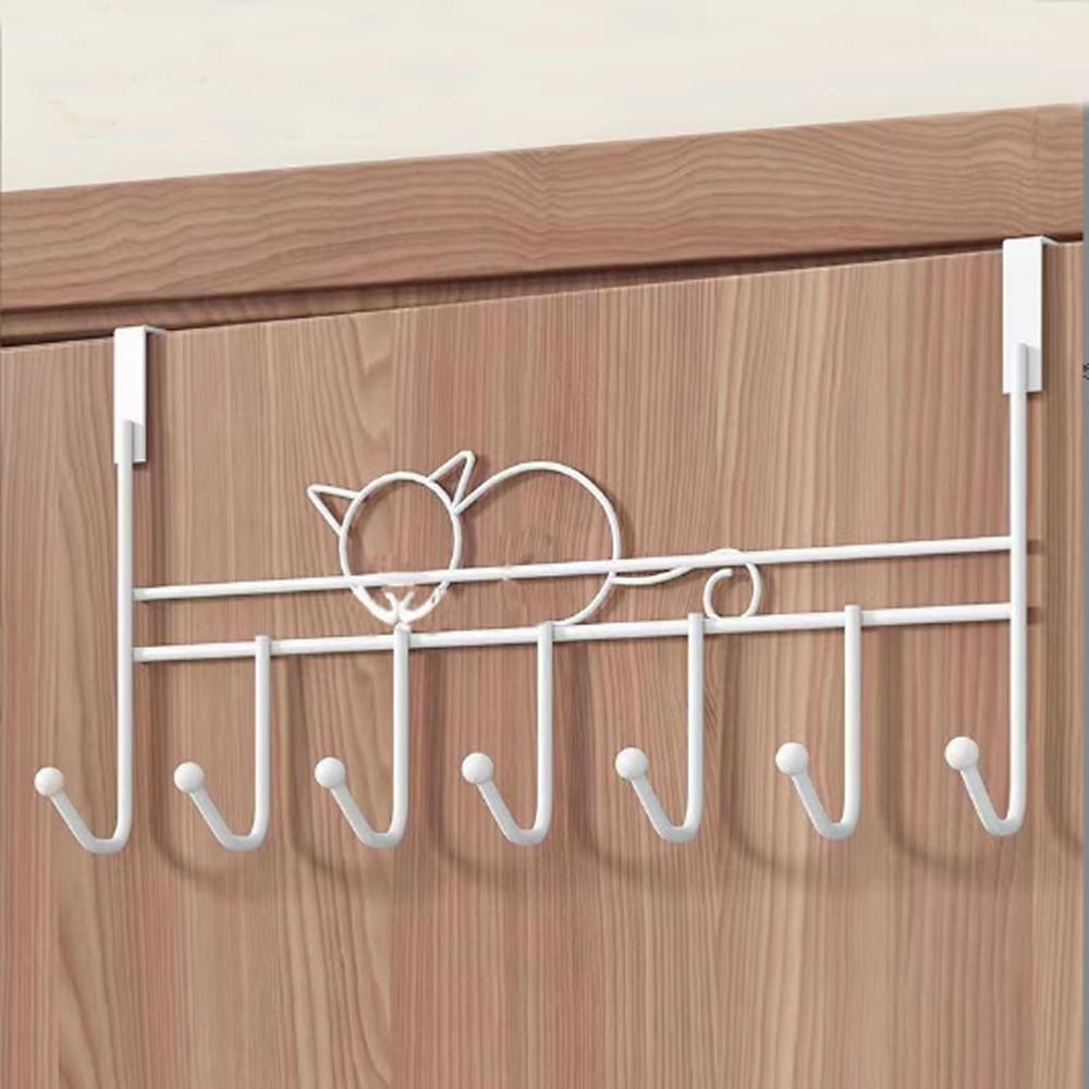 Colgante Para Puerta De Metal Perchero De 7 Ganchos
