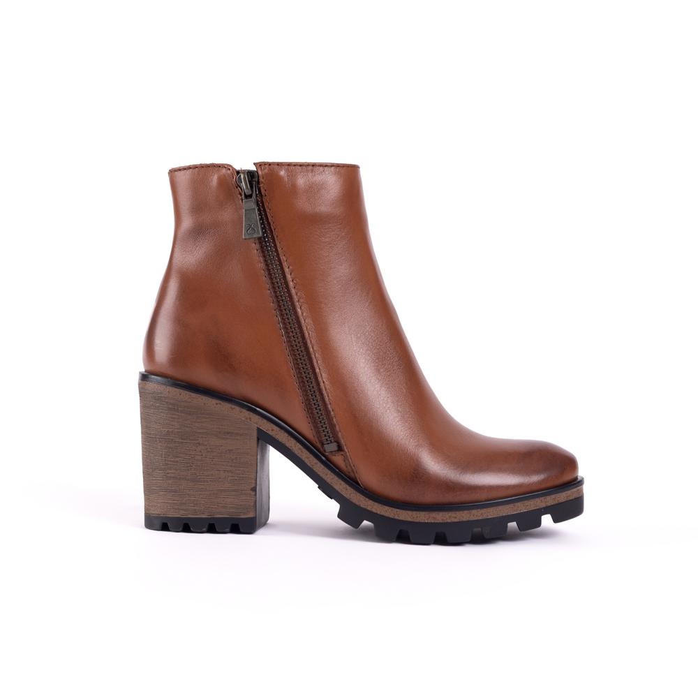 BOTINES MUJER CARUSSO B7052 CUERO HABANO Talla 38