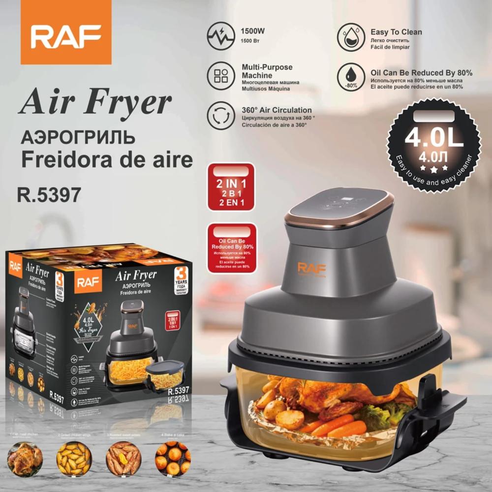 AIR FRYER FREIDORA DE AIRE CON PANTALLA TÁCTIL 4 EN 1 - 1500W