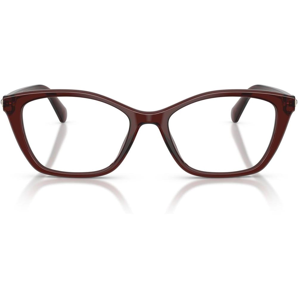 SWAROVSKI MONTURA CUADRADO SK2065 54 MM MUJER | TRANSPARENT BURGUNDY/DEMO LENS