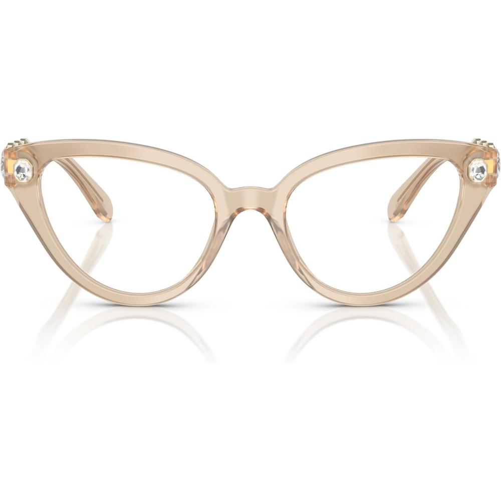 SWAROVSKI MONTURA SK2028 53 MM MUJER | MILKY BEIGE/DEMO LENS
