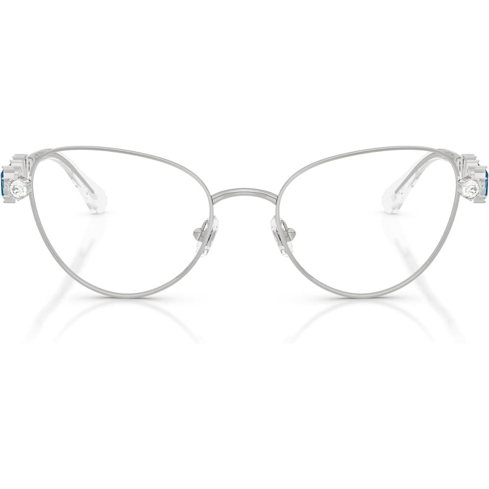 SWAROVSKI MONTURA SK1024 53 MM MUJER | SILVER/DEMO LENS
