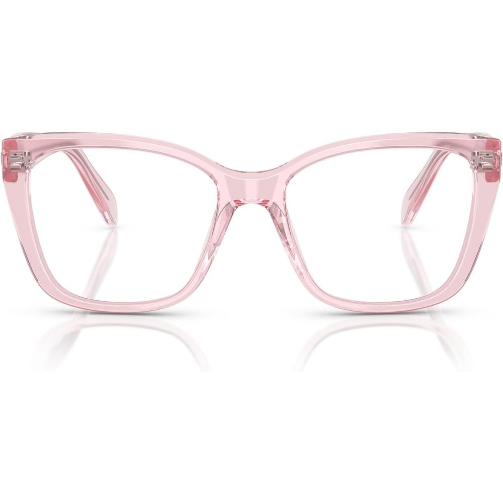 SWAROVSKI MONTURA CUADRADO SK2008 53 MM MUJER | TRANSPARENT PINK/DEMO LENS