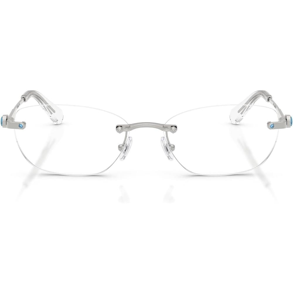 SWAROVSKI MONTURA OVAL SK1037 56 MM MUJER | SILVER/DEMO LENS