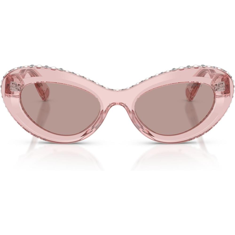 SWAROVSKI LENTES DE SOL SK6061U 51 MM MUJER | TRANSPARENT DARK PINK/LIGHT PURPLE BROWN