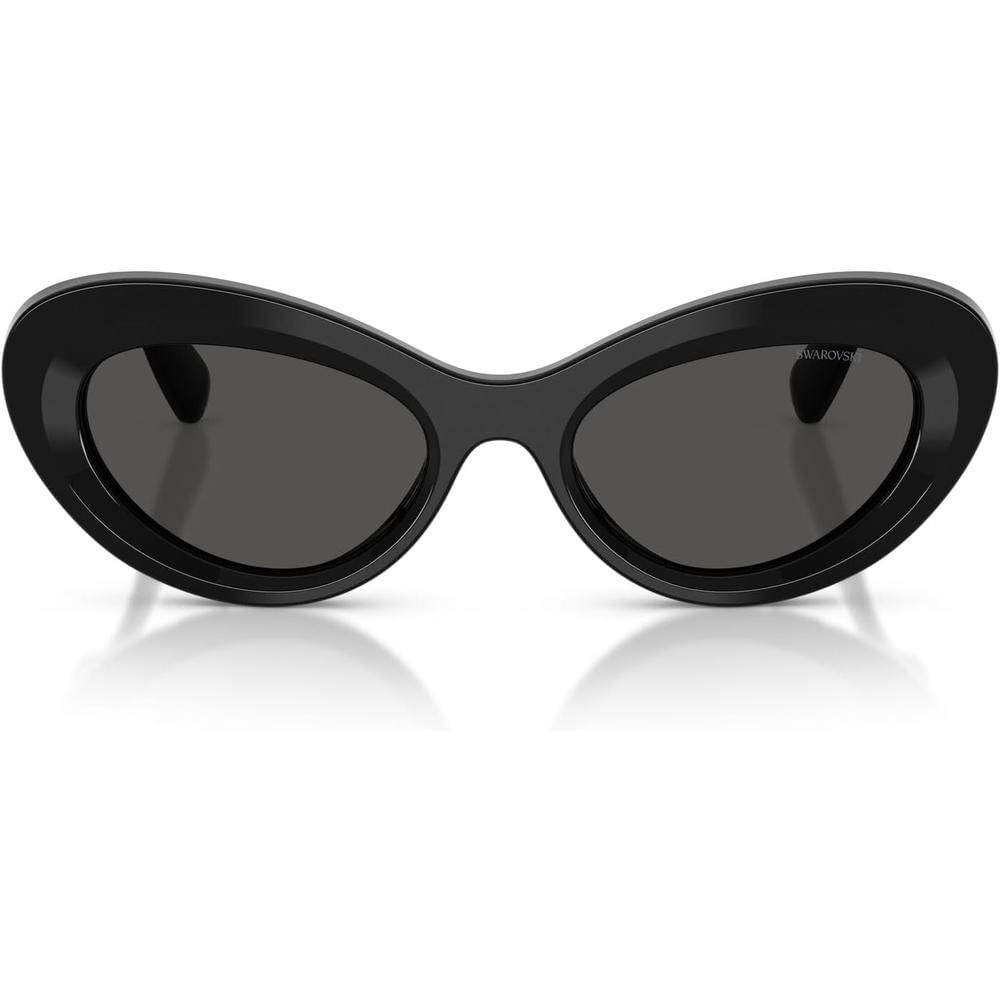 SWAROVSKI MONTURA SK6061U 51 MM MUJER | BLACK/SILVER/DARK GREY
