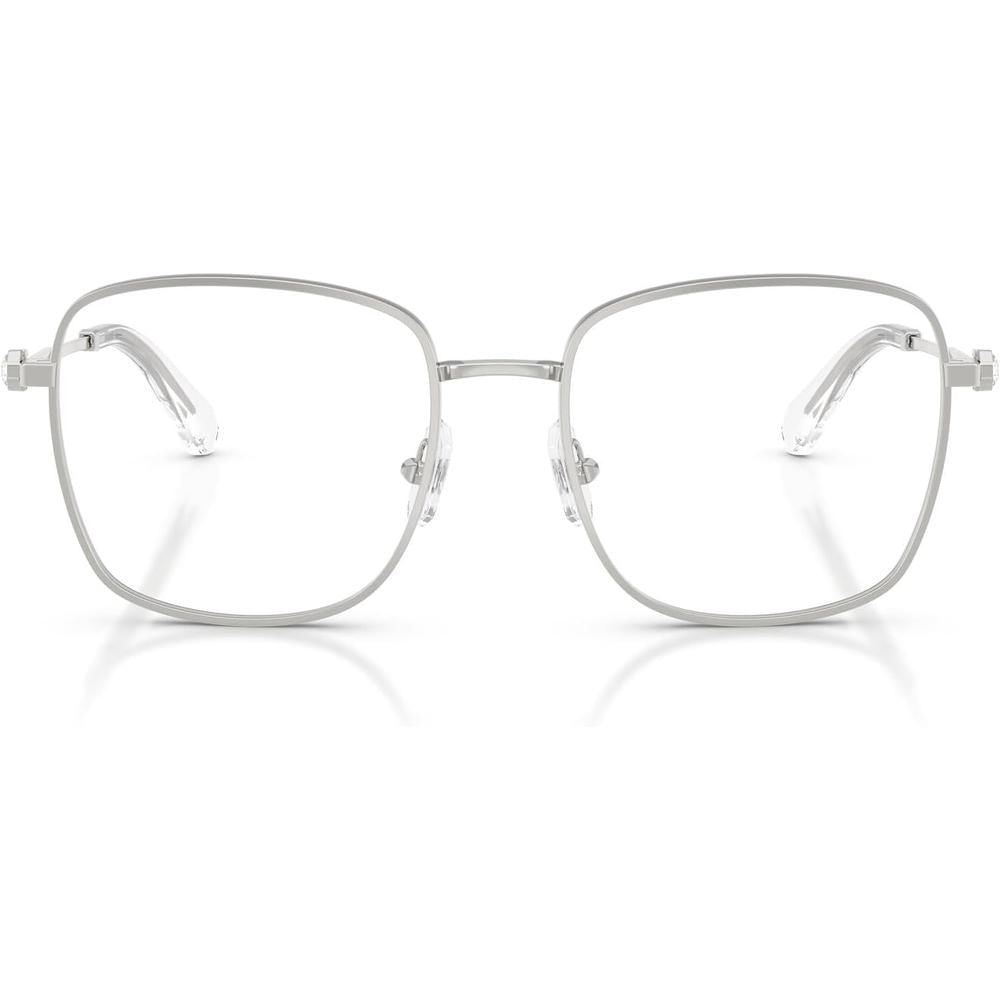SWAROVSKI MONTURA CUADRADO SK1036 53 MM MUJER | SILVER/DEMO LENS