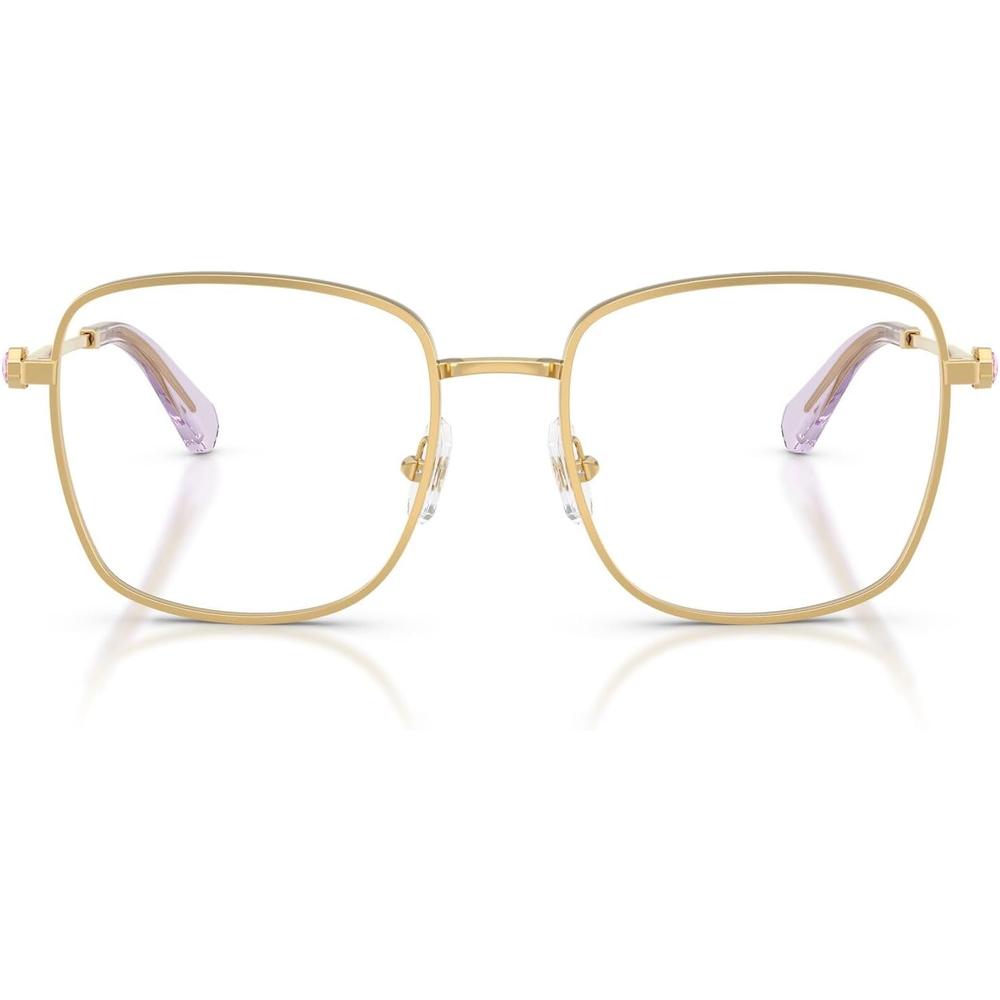 SWAROVSKI MONTURA CUADRADO SK1036 53 MM MUJER | GOLD/LIGHT VIOLET/DEMO LENS