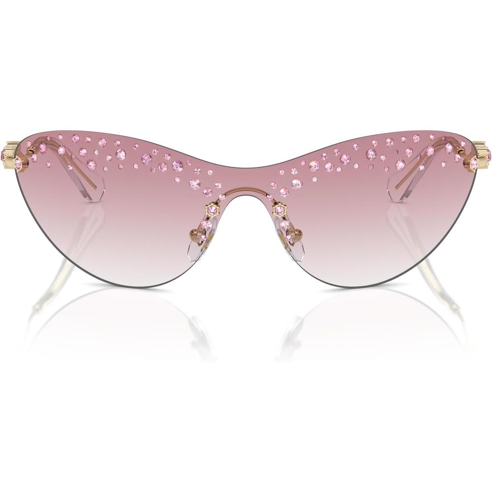 SWAROVSKI LENTES DE SOL RECTANGULAR SK7023 33 MM MUJER | PALE GOLD/CLEAR GRADIENT PINK