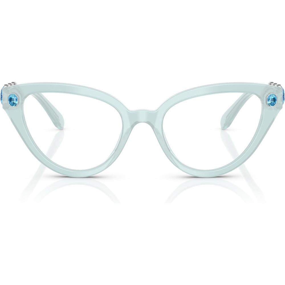 SWAROVSKI MONTURA SK2028 53 MM MUJER | MILKY LIGHT BLUE/DEMO LENS