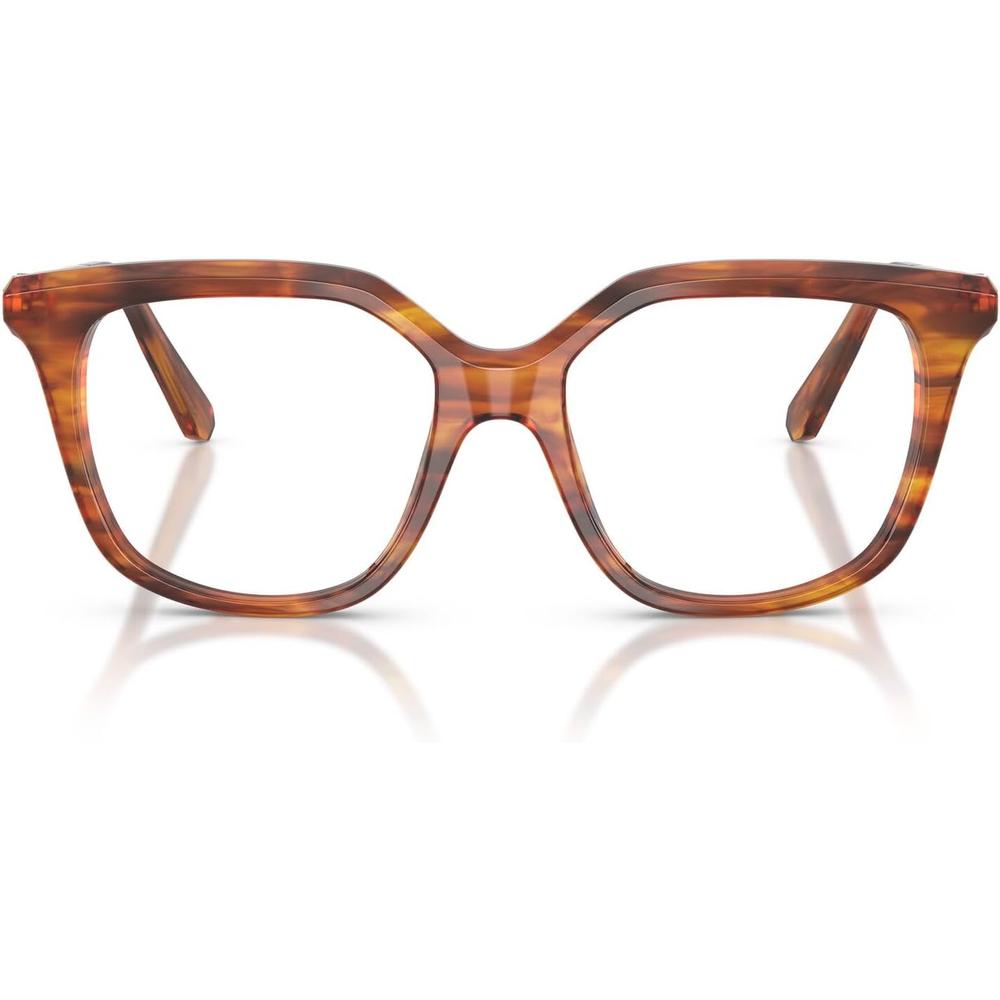 SWAROVSKI MONTURA CUADRADO SK2059 51 MM MUJER | STRIPED HAVANA/DEMO LENS