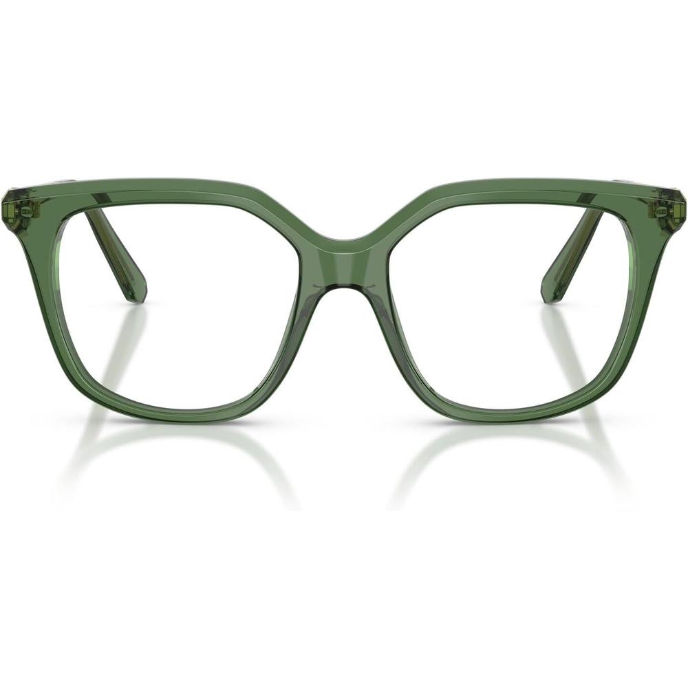 SWAROVSKI MONTURA CUADRADO SK2059 53 MM MUJER | TRANSPARENT GREEN/DEMO LENS